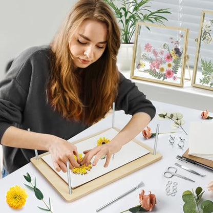 Large Flower Press Kit - 11.8" x 8.3" 10 Layers Wooden Flower Pressing Kit