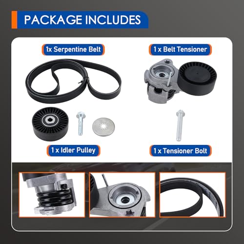 11288624196 Serpentine Belt Tensioner Bolt Idler Pulley Drive Kit