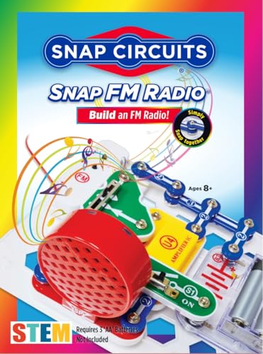 SNAP CIRCUITS STEM Radio Kit, Build an Electronic Radio, Kids Ages 8+ - color: Red