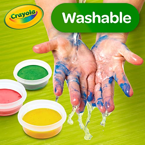 Crayola Spill Proof Paint Set (8ct), Washable Toddler Paint Kit, with Brushes, Pots, Activity Pages, Arts & Crafts Kit, Gift for Toddlers, Ages 3+ (Pack of 2) - size: 1 Count (Pack of 2), style: Spill Proof Paints