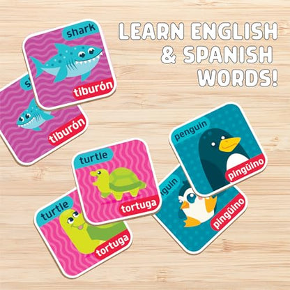 Chuckle & Roar Animals & Babies Memory Matching Game, 52 Tiles, Ages 3+ - color: Animals and Babies
