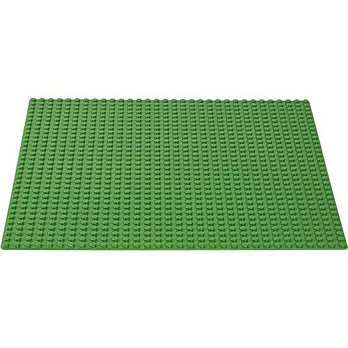 LEGO Classic Green Baseplate 2304 Supplement for Building, Playing, and Displaying Creations, 10in x 10in, Large Building Base Accessory for Kids and Adults (1 Piece) - style: Plastic package