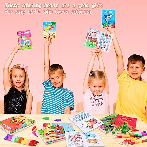 BenLouis 24 Pcs Summer Mini Coloring Books for Kids Party Favors - style: Summer