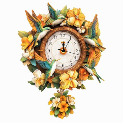 KAAYEE 3D Puzzles for Adults Hummingbird Clock Bird Wooden Puzzle DIY Craft - color: Hummingbird Clock