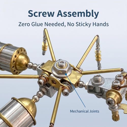 3D Steampunk Mechanical Insect Ant Puzzle Kit - DIY Metal Assembly Model for Adults 160+ Pcs 3-Star Difficulty STEM Craft Unique Desktop Decor Gift for Men Hobbyists (Ant B) - style: Ant B