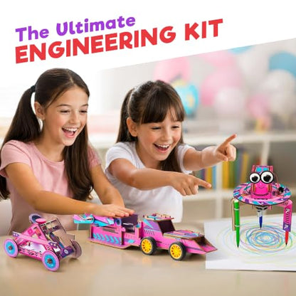 Doctor Jupiter Girls’ Engineering Kit for Kids Ages 8+, Birthday Gifts - style: Girls' Ultimate Engineering Kit: 8+