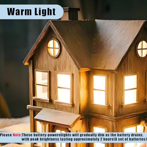 Mini Led Lights 10pc Small Led Lights Battery Powered Tiny Light Warm White - color: Warm White