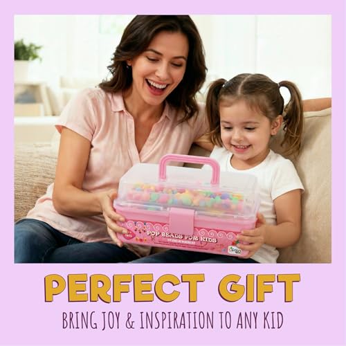Orian Jewelry Making Kit for Girls, 850+ Pop Beads, Bracelet & Necklace - size: 850+ Piece Set