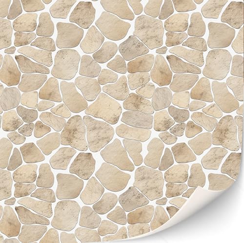 3 Sheets Self Adhesive Floor Tiles for Dollhouse 1:12 Scale (Sandstone Mosaic) - style: Sandstone Mosaic