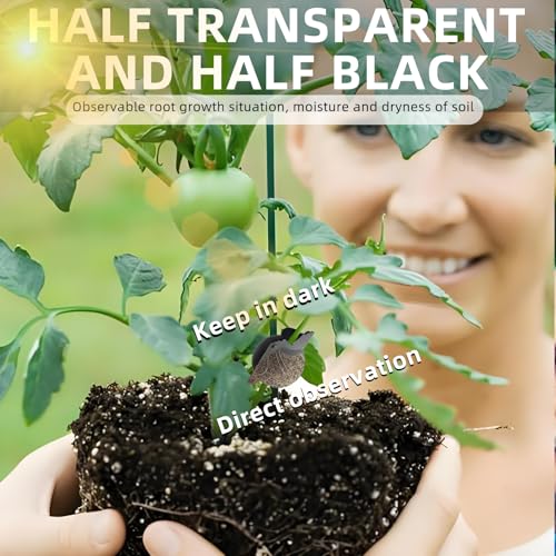10 PCS Air Layering Propagation Kit -Thicker Version with Reusable Half Transparent Plant Rooting Propagation Ball & Plastic Twist Ties- Plant Grafting Rooting Grow Ball(Size: Small) - size: Small