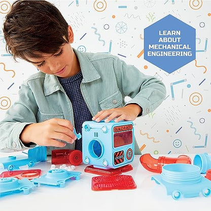 Discovery DIY Prize-Pod Robot Kit, 52-Piece Vending Machine Building Set, 12 Transforming Capsules, Educational Science Experiment, Engineering STEM Project, Robotics Toy Gift Kids Age 8+