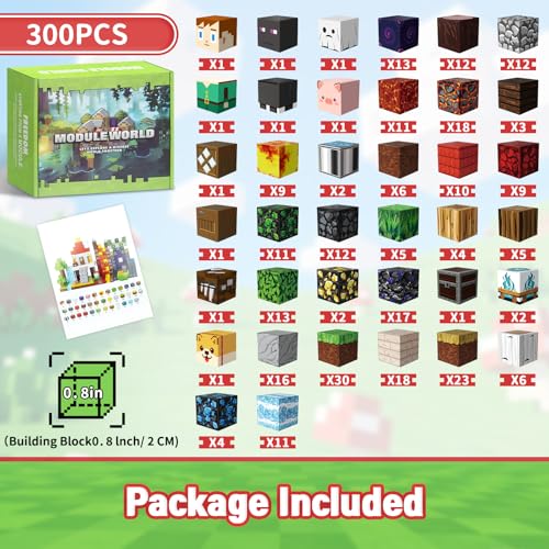 Intoypad 300PCS Magnetic Blocks, Magnetic Building Tiles STEM Toys for Kids - style: 300Pcs