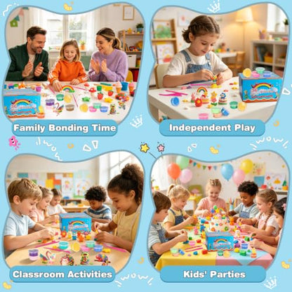 ifergoo Air Dry Clay, 36 Colors Magic Foam Modeling Clay for Kids - color: 36 Colors