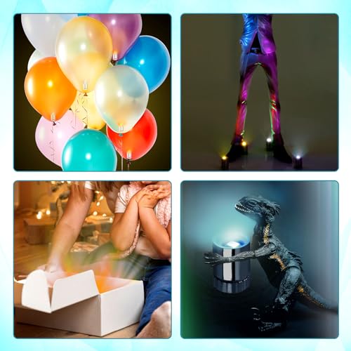 20pcs Mini Led Lights for Craft, Tiny Small Light with 30pcs Batteries - color: Warm White & Cool White