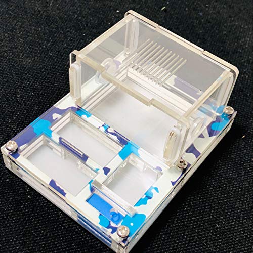 ANT Mini DIY Acrylic Flat Farm Nest with Feeding Area House for Queen Laying Eggs Anthill with Moisturizing Zone (Autumn) - color: autumn