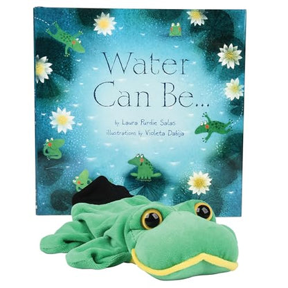 Water Can Be… Hardcover Book & Frog Garden Friends Glove Puppet – Interactive STEM Learning Set for Early Science Exploration
