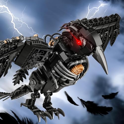 Mechanical Crow Building Set for Adult, Crow Bird Model Building Kit - style: Crow Set