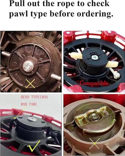 KINDZA Genuine Recoil Starter 28400-Z4M-306ZB Rewind Starter for Honda GX120 GX160 GX200 Replacement Part for 28400-Z4M-306 - size: 28400-Z4M-306ZB