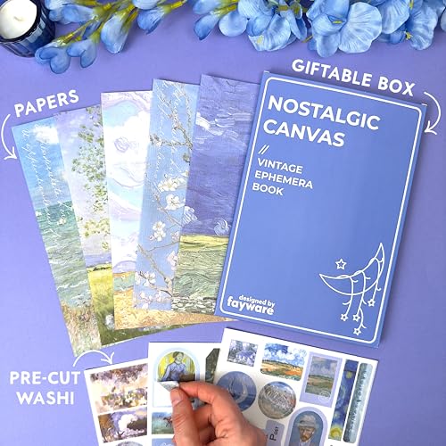 Washi Stickers for Journaling - Ephemera for Junk Journals & Scrapbooking - color: Nostalgic Canvas
