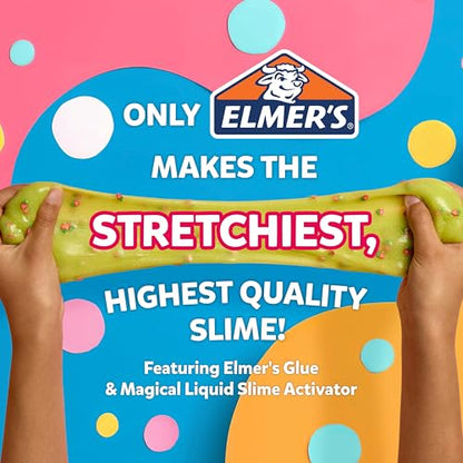 Elmer's Fruity Fusion Slime Kit, Includes Elmer's Clear Glue, Magical Liquid Slime Activator, Clay Color Pigments, Scents, Mixing Bowl, Spoon, 20 Piece Kit - style: Fruity Fusion Kit- Amazon Exclusive