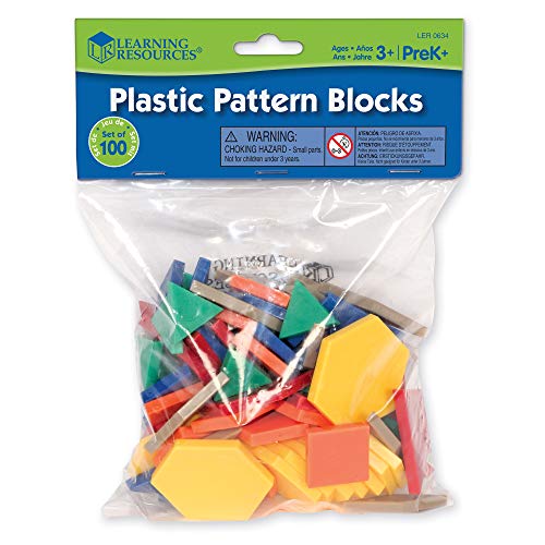Learning Resources Plastic Pattern Blocks .5cm