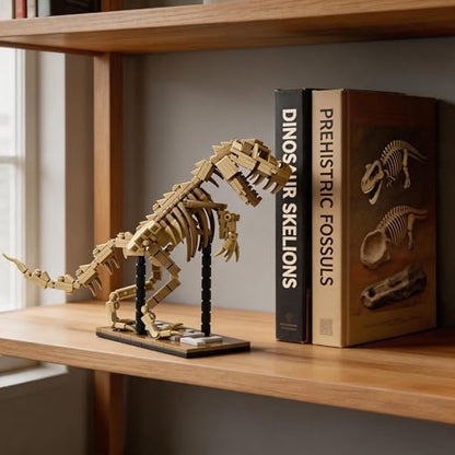 T-Rex Skeleton Building Set Model Poseable Joints 316Pcs Office Display