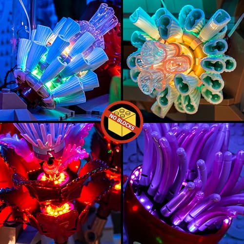 BrickBling LED Light Compatible with Lego Tropical Aquarium 10366, Decoration Lamp Compatible with Lego Tropical Fish Tank- Excluding Model (Classic Version Light) - style: Classic Version Light