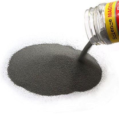 12 oz Fine Iron Filings Magnetic Iron Powder for Magnet Education and School Projects - Discover The World of Magnetics & See Magnetic Lines of This Unseen Force & More! (One Pack)