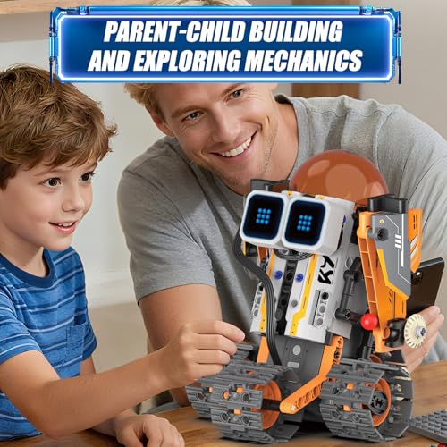 STEM Robotics Kit for Kids 8-12, APP & Remote Control Robot Building Kits