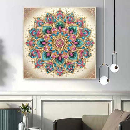 Mandala Flower Special Shaped Diamond Art Kits For Adults,DIY Wall Art Kits - color: YP028