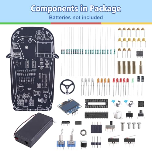 MIOYOOW Car Driving Simulator Soldering Practice Kit for Students and Teens