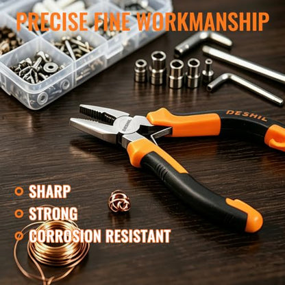 DESHIL 6pcs Mini Pliers Set for Making Crafts, Repairing Electronic and DIY