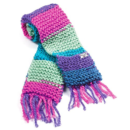 Creativity for Kids Learn to Knit Pocket Scarf - DIY Knitting Kit for Beginners, Kids Craft Kit - style: Pocket Scarf
