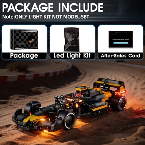 LED Light for Lego 77252 APXGP Team Race Car from F1 The Movie Set, Light Kit Compatible with Lego 77252 Building Blocks Model, Not Included The Model Set - style: Modern