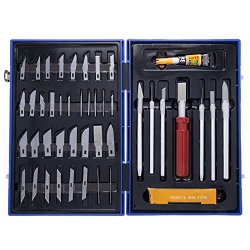 52pc Deluxe Utility Knife Complete Modeling Scrapbooking Set Hobby and Craft