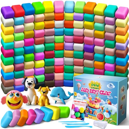 ESSENSON Air Dry Clay 140 Colors, Modeling Clay for Kids - color: 140 Colors