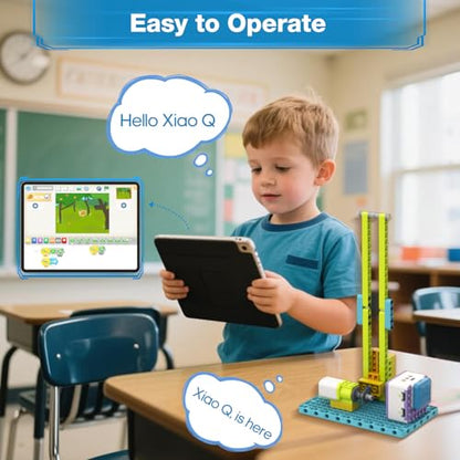 ICQbot 10 in 1 Coding Robot Kit,270+ Piece ScratchJr Learning Educational APP Remote Voice Programming Building Toys for Age 5+ Kids - style: ICQbot