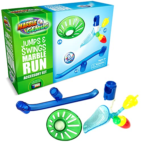 Marble Genius Jumps & Swings Marble Run Accessory Set - STEM