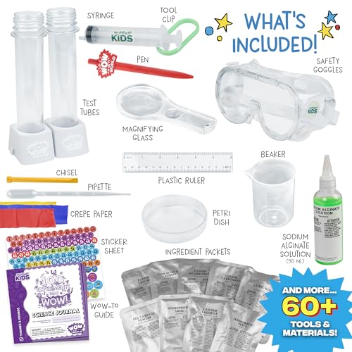 Wow in The World 100 Experiments That Wow Science Kit by Thames & Kosmos, Over 60 Tools & Materials, Unique Chemistry, Physics, Biology & Earth Science Activities w/Science Journal for Ages 6+