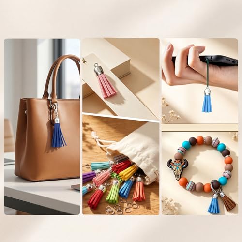 Youbay Key Chain Tassel Charm Jewelry Making 25 Colors