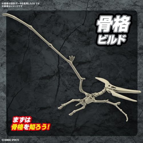 Bandai Hobby PLANNOSAURUS Pteranodon Model Making Kit - Detailed Flying Dinosaur Model Kit - DIY Simple Assembly, Collectible Action Figure - 1:32 Scale Model with Accessories
