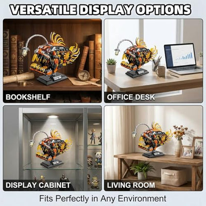 HJPLPXH Mechanical Angler Fish Building Set with Light, Lantern Fish Model - style: Angler Fish