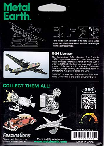 Fascinations Metal Earth B-24 Liberator 3D Metal Model Kit