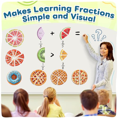 Magnetic Fraction Tiles & Circles, Bars, Math Manipulatives