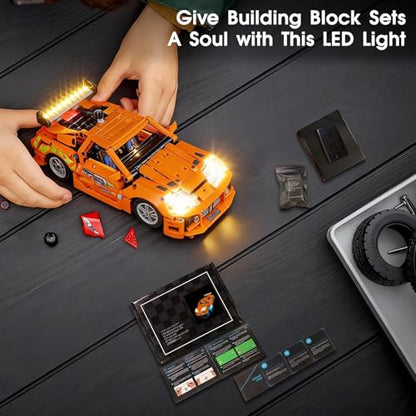 LED Light for Lego 42204 Fast and Furious Supra-MK4 Set, Light Kit Compatible with Lego 42204 Building Blocks Model, Not Included The Model Set - style: 42204
