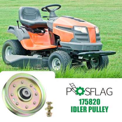 175820 Idler Pulley for Craftsman 42" 48", Husqvarna 48" Mower Deck - color: T15 1x175820
