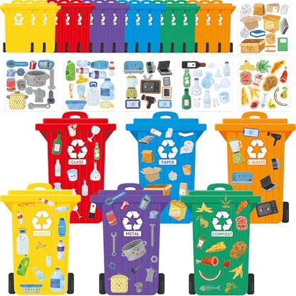 WorldBazaar 18 Pack Earth Day Recycling Craft Kit for Kids