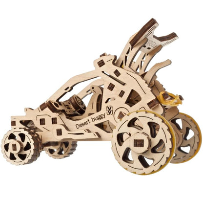 UGEARS Desert Buggy, 3D Wooden Puzzle, Small Motor Vehicle Mechanical Model Kit, Easy Self-Assembling - Gorgeous Gift for Boys and Girls