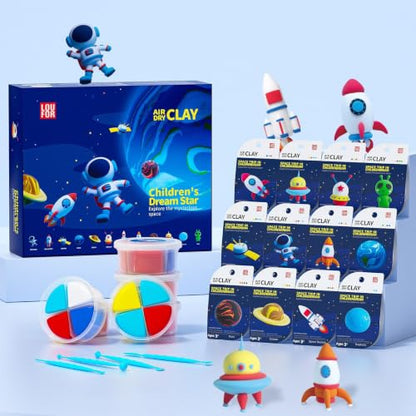 LOUFOR Air Dry Clay Kits for Kids, 12 Boxes - color: #05-Children's Drem Star