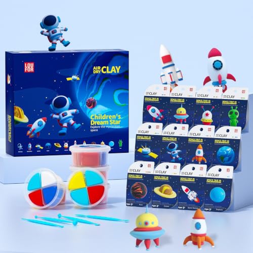 LOUFOR Air Dry Clay Kits for Kids, 12 Boxes - color: #05-Children's Drem Star